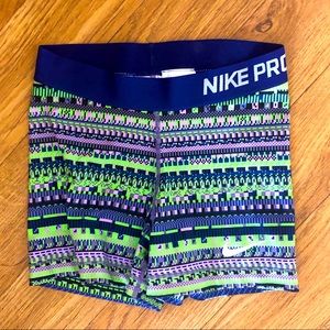 Nike Pro Tribal Print Shorts